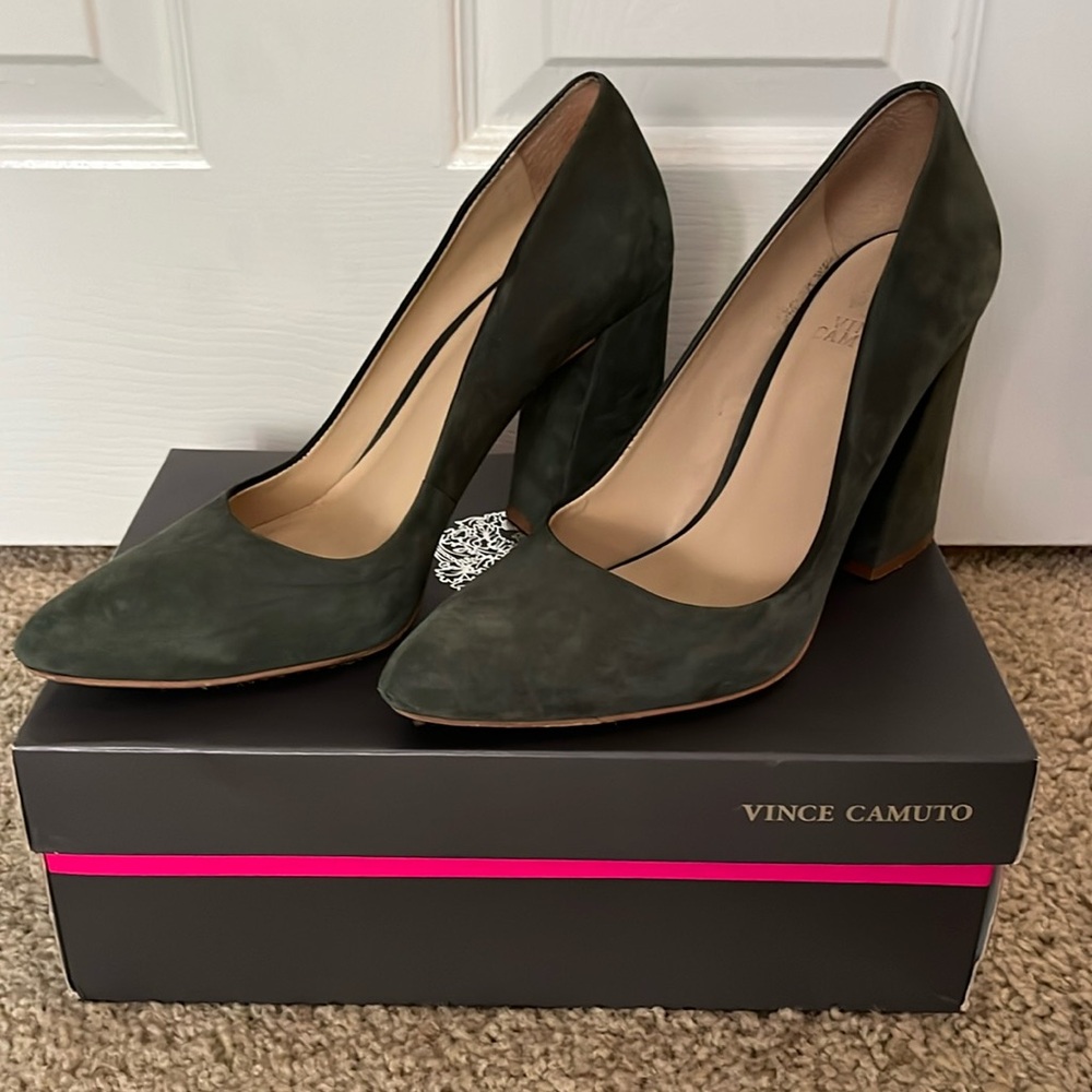 Vince Camuto Suede Block Heels